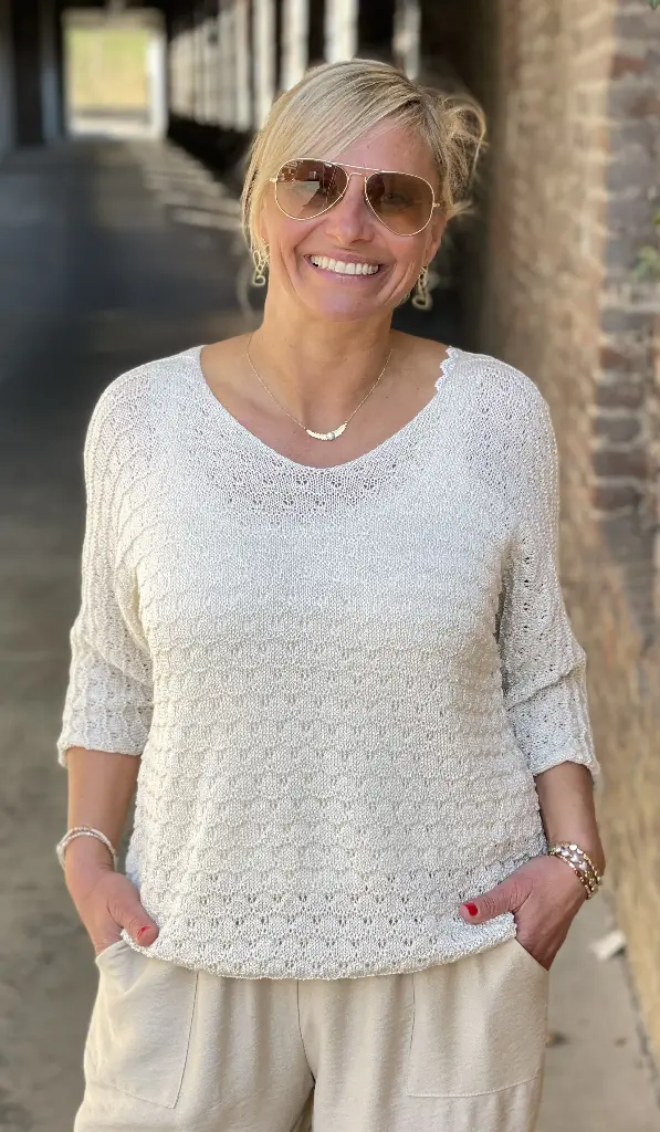 Pull fin crochet