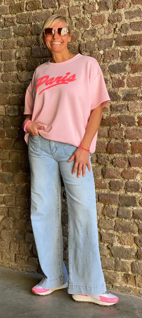 Jeans 4 poches appliquées