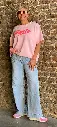 Jeans 4 poches appliquées