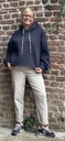 Pantalon carotte stretch