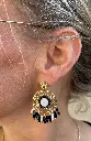 Boucles d'oreilles Rosace perles n°170