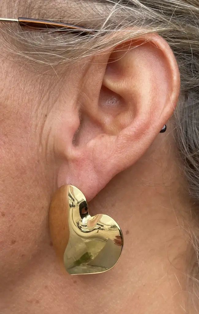 Boucles d'oreilles coeur gonflé n°168