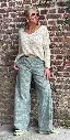 Pantalon ample chevrons