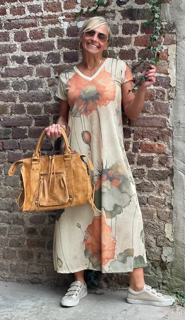 Robe longue Coquelicot