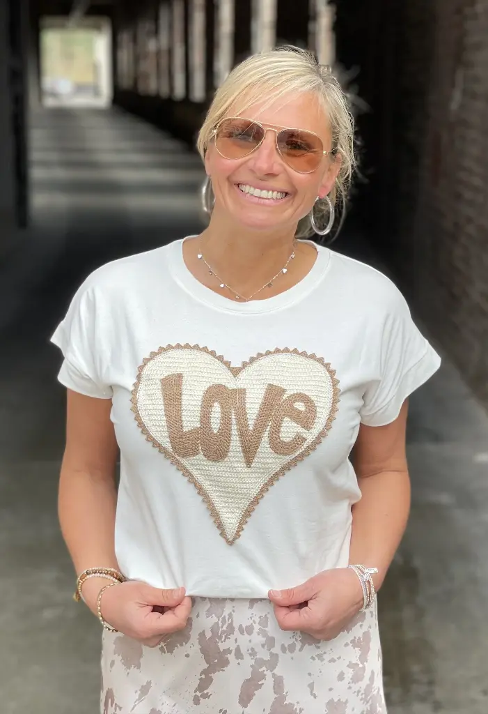 T-shirt Love Coeur