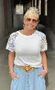 T-shirt manches patchwork
