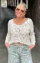 Pull Only brillant manches longues