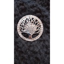 Broche aimant arbre de vie strass