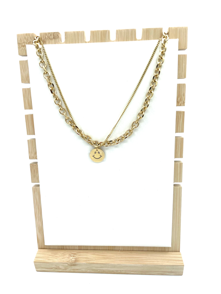 Collier maillons "love life" QY0003