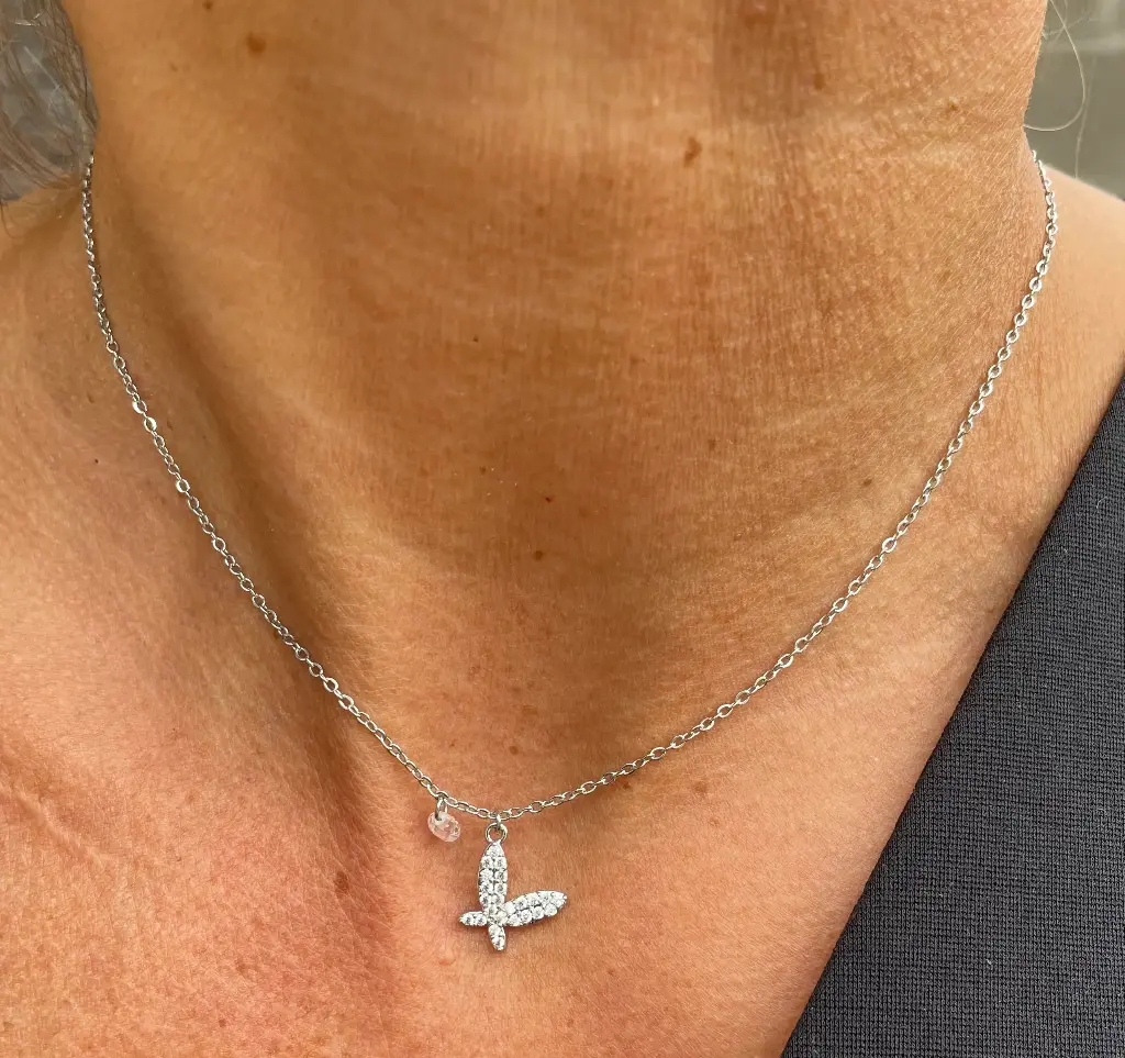 Collier chaîne papillon XL0072
