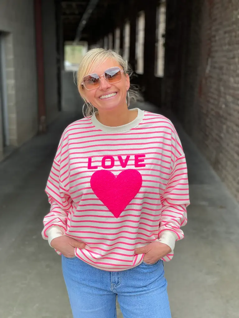 Sweat Marin Love Bouclettes