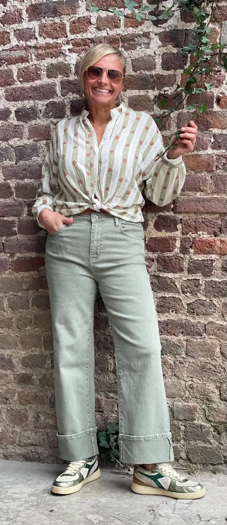 Pantalon Bords Retournés