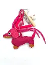 Porte clefs Teckel Batte de Baseball