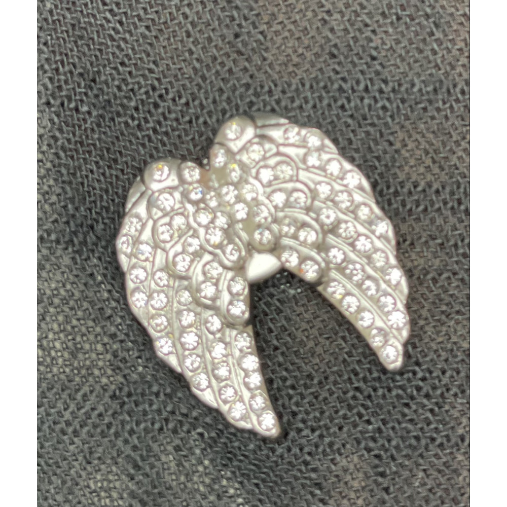 Mini broche ailes strass