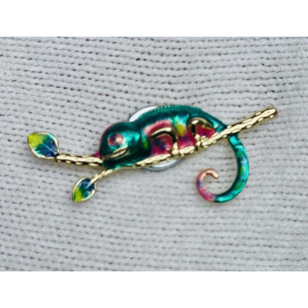 Broche aimant Caméléon