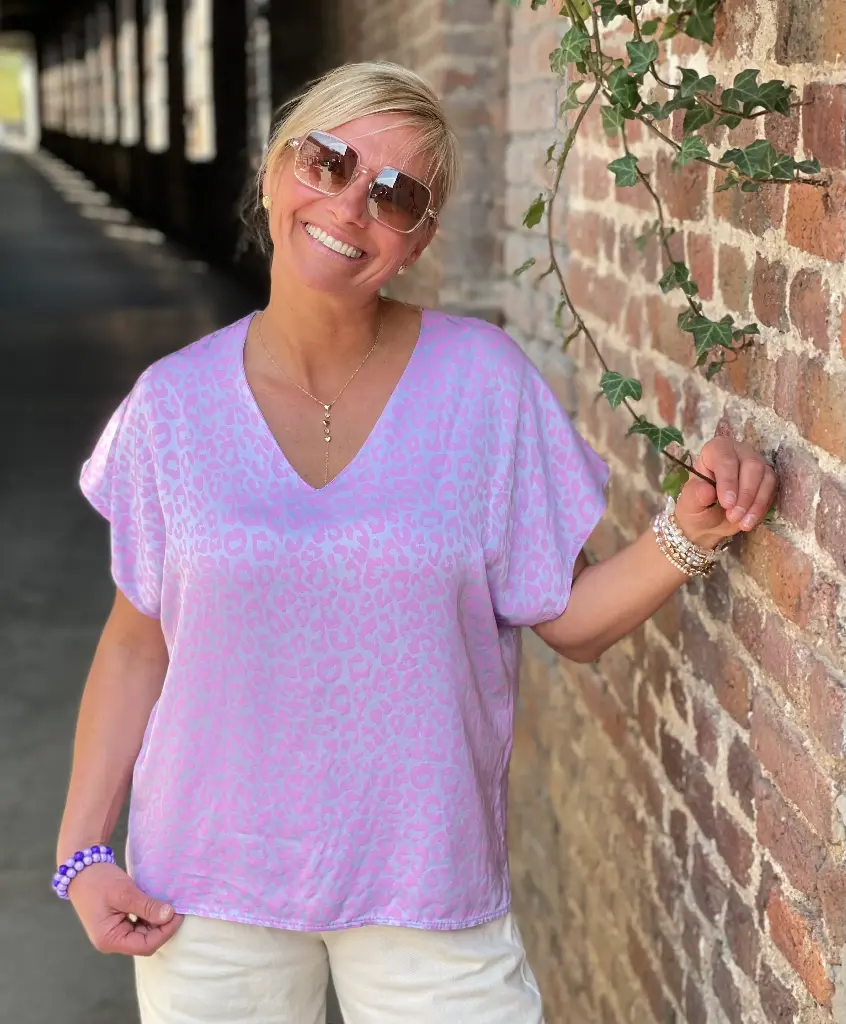 Blouse satin Léo
