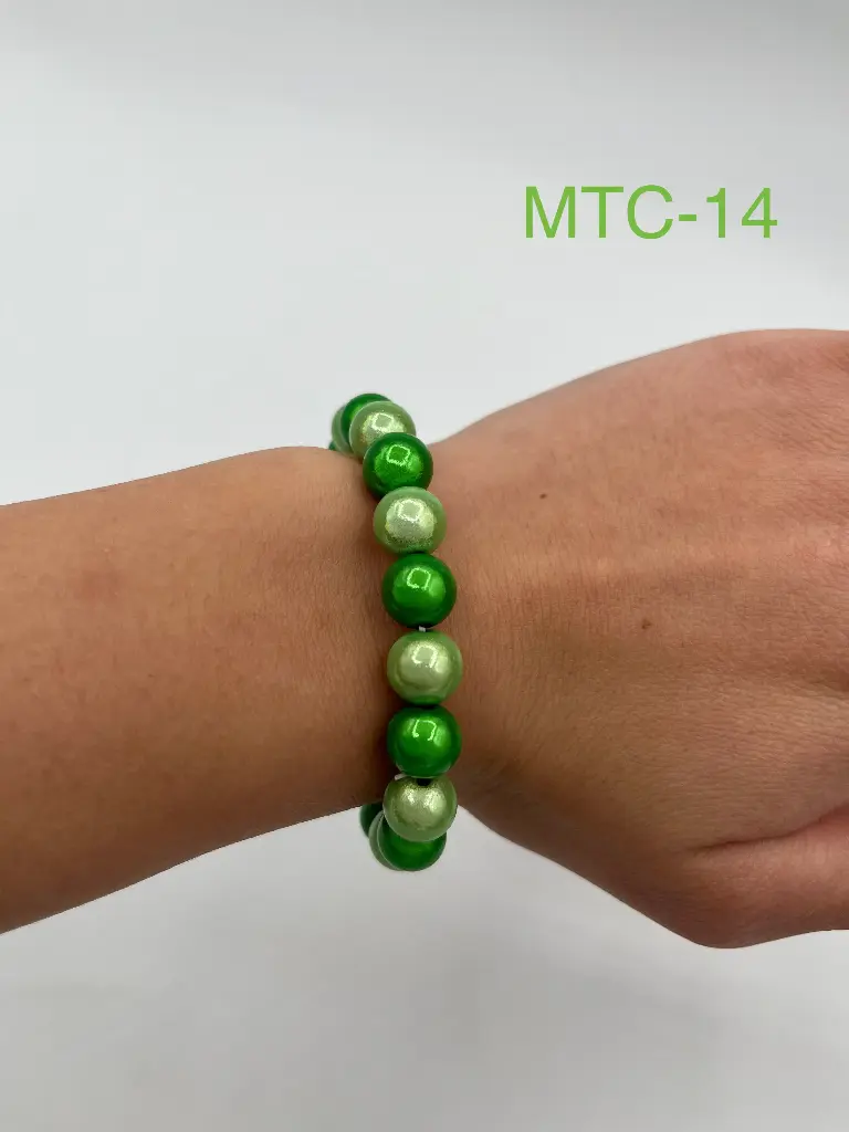 Bracelet perles boules multicolore