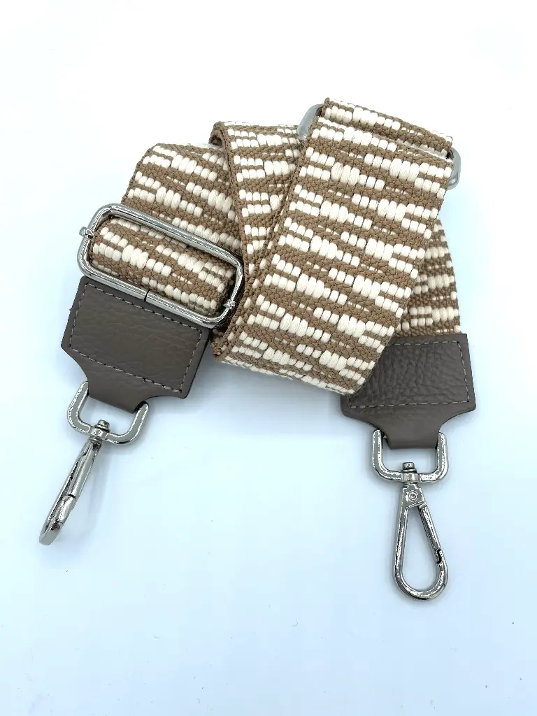 Lanière Zigzag Attaches Argentées