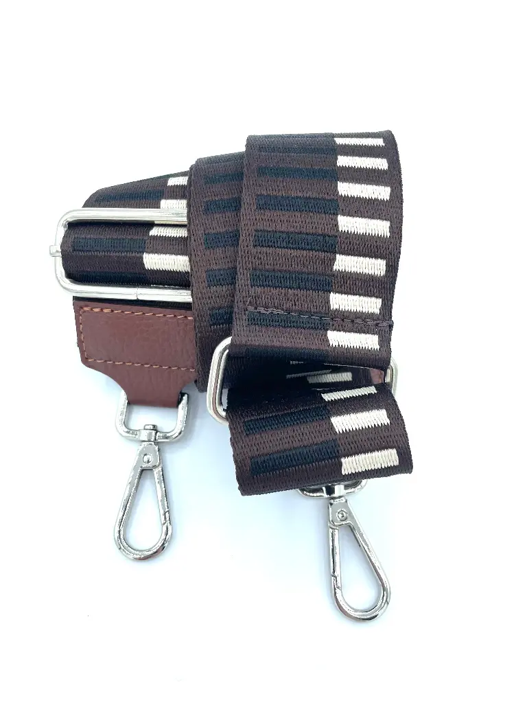 Lanière Minis Rectangles Attaches Argentées