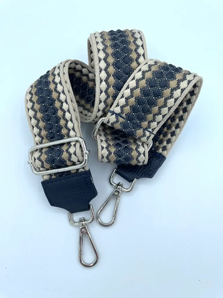 Lanière Pointillés Attaches Argentées