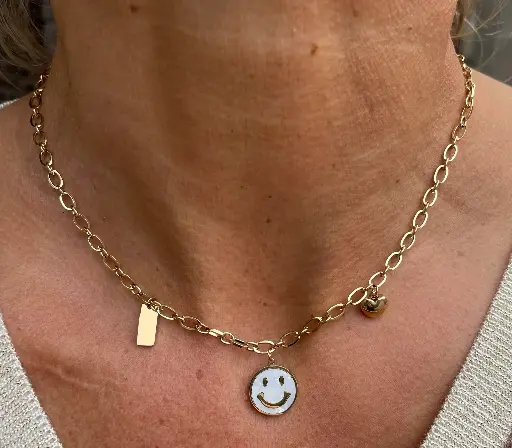 Collier Smiley Coeur TG327