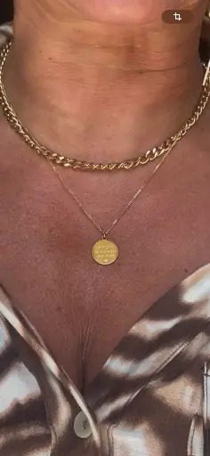 Collier maillons "love you to the moon" QYOOO1