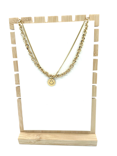 Collier maillons "love life" QY0003