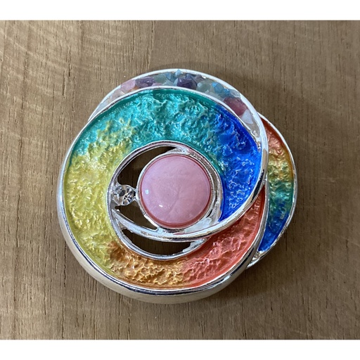 Broche aimant spirale