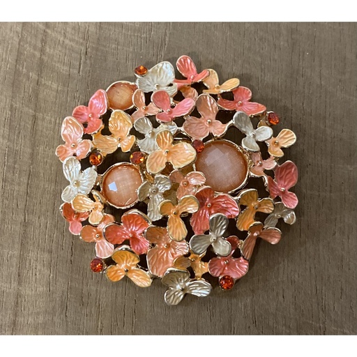 Broche aimant bouquet 2 perles