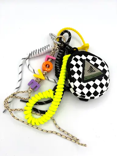 Porte clefs Bourse Damier