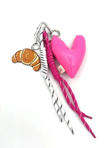 Porte clefs Coeur Croissant