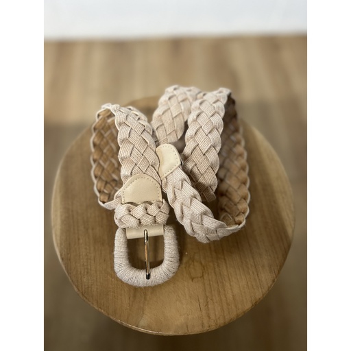 Ceinture tresse rotin