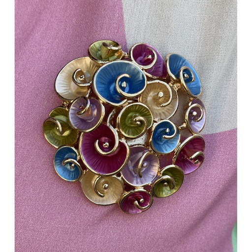 Broche aimant corolles