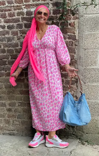 Robe longue Gaufrée Léo