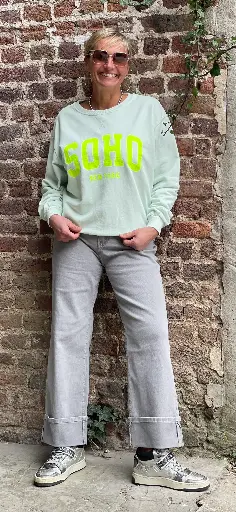Pantalon Bords Retournés