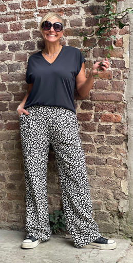 Pantalon Pinces Léopard