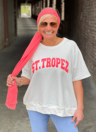 Sweat manches courtes Saint-Tropez