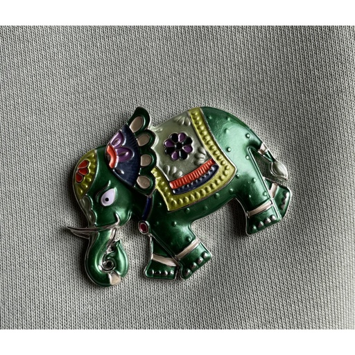 Broche aimant éléphant indou
