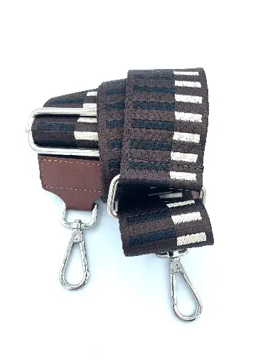 Lanière Minis Rectangles Attaches Argentées