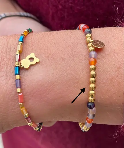 Bracelet Billes Multicolore n°222