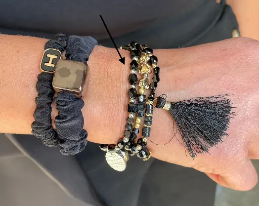 Bracelet pièce croco n°121