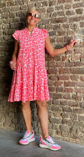 Robe Courte Gaze de Coton Léo