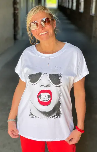 T-shirt Bouche Rouge