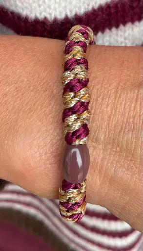 Elastique cheveux/bracelet Bicolore