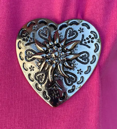 Broche Aimant Coeur/Soleil