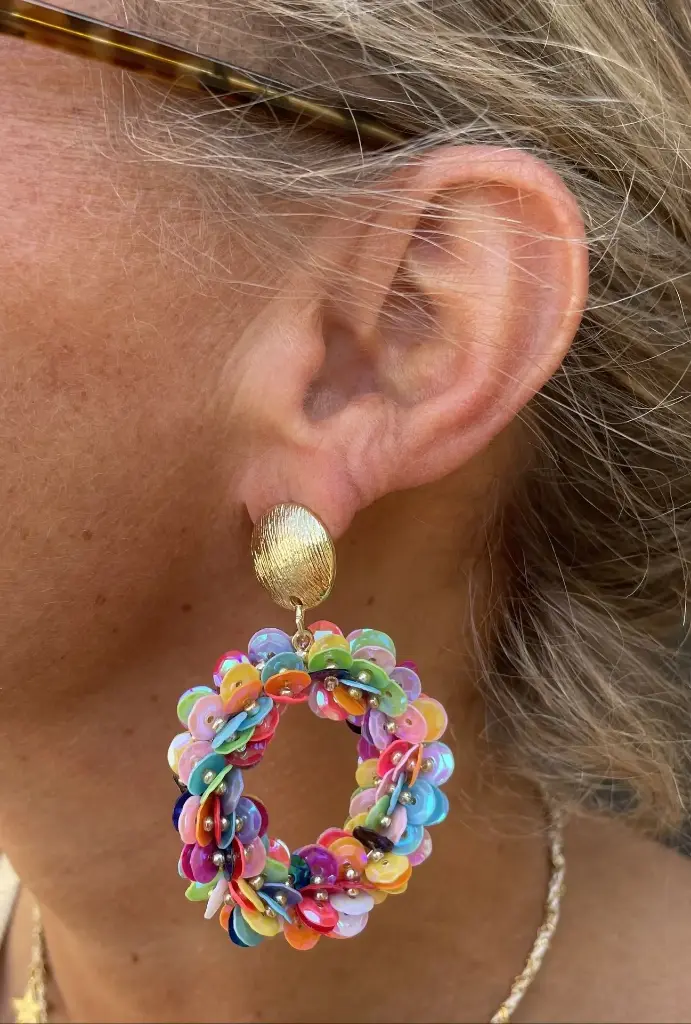 Boucle d'Oreilles ronde Pastilles n°176