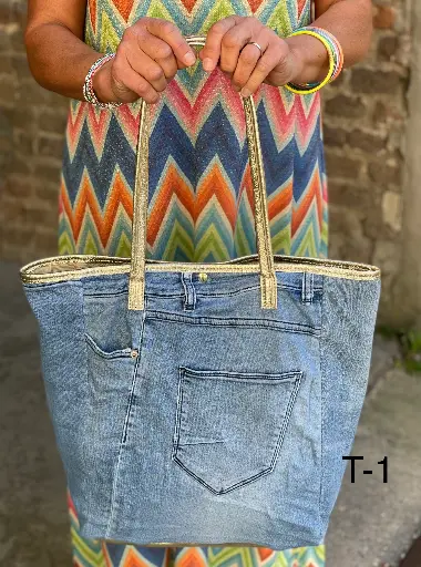 Sac en jeans "Rectangle"