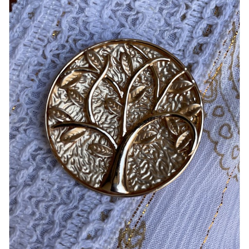 Broche aimant arbre relief