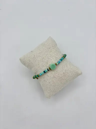 Bracelet mini Médaillon n°198 (Turquoise)
