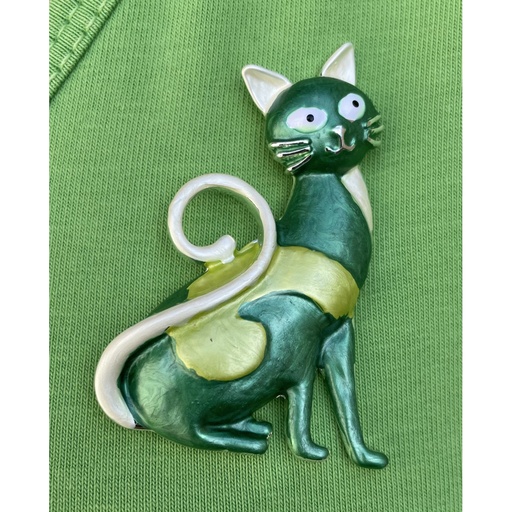 Broche aimant cat